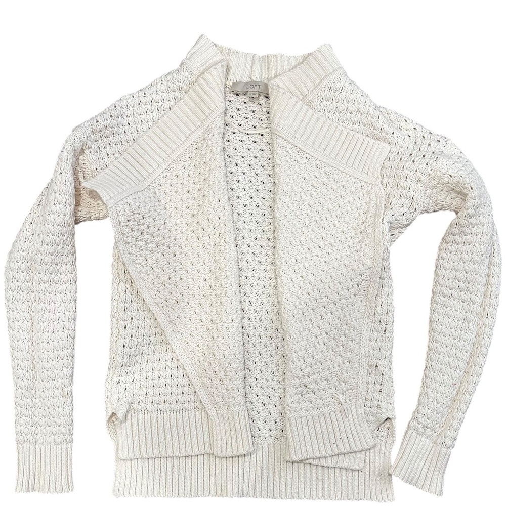 Loft open front cardigan, medium